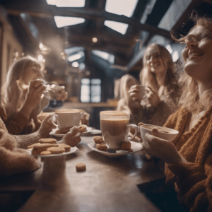women at a coffee morning