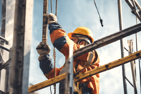 Man working at height