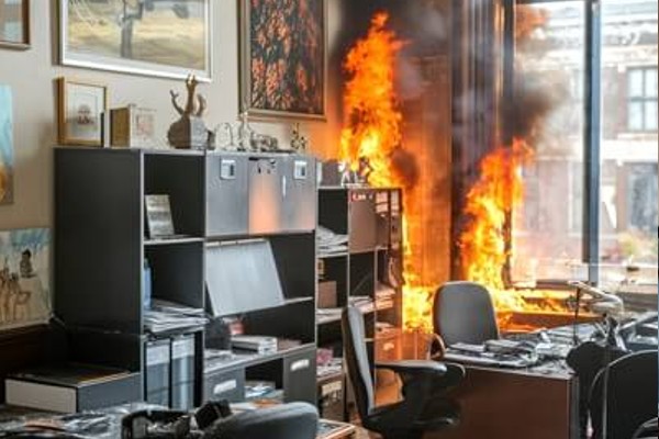 Office fire